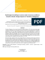 Hydrological Modeling To Assess Water Resources Resilience Towards Climate Change Impacts in Tacloban, Philippines