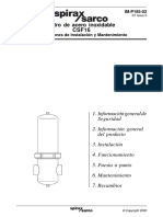 SPIRAX SARCO Filtro de Acero Inoxidable CSF16-Instrucciones de Instalación y Mantenimiento