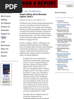 Israeli Military Aid to Burmese