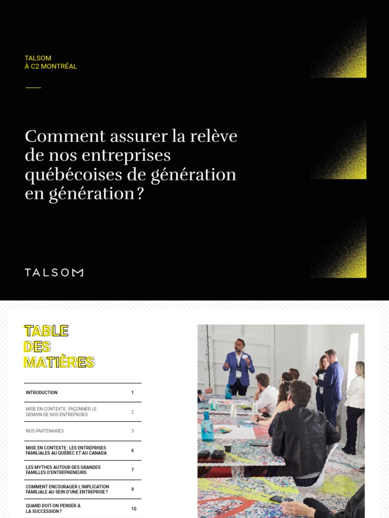 WhitePaper BusinessLegacy Talsom French | PDF | Dé | Québec