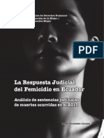 Libro La Respuesta Judicial Del Femicidio en Ecuador Vol 1