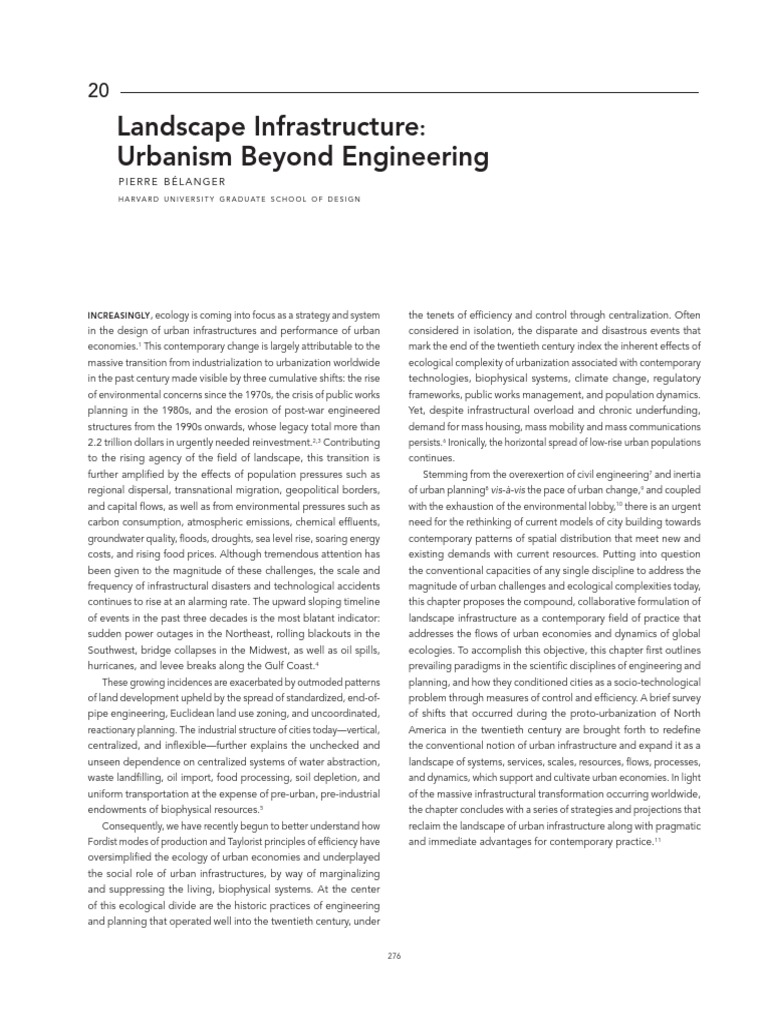 Landscape Infrastructure Urbanism Beyond PDF | PDF | Ecology | Urban ...