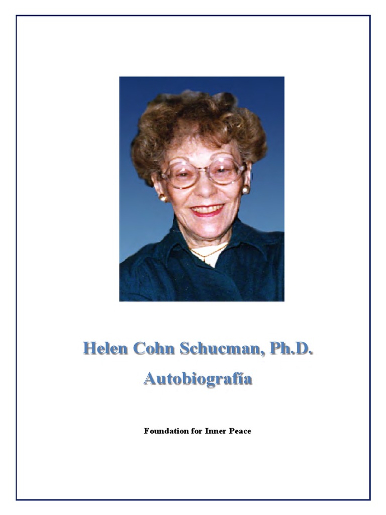 Autobiografía de Helen Schucman 2019feb13 PDF Bautismo Oración