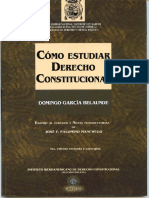 Domingo Garcia Belaunde - COMO - ESTUDIAR - DERECHO - CONSTITUCIONAL 1 PDF