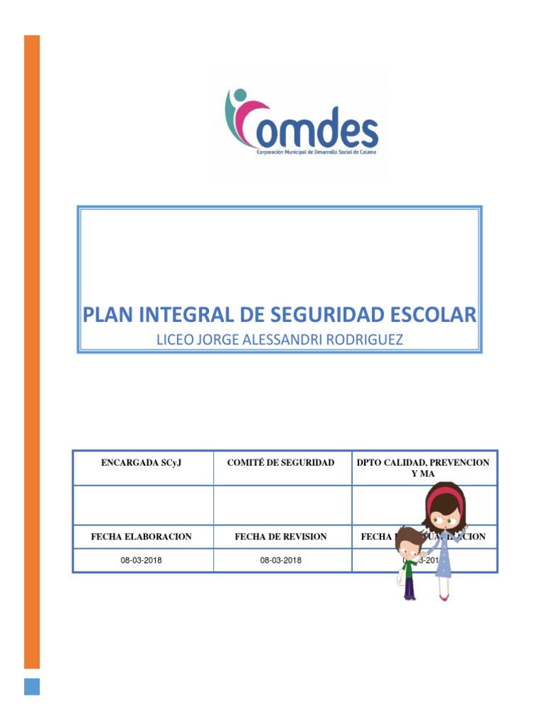 Plan Integral de Seguridad Escolar (PISE) - 2019 | PDF | Planificación ...
