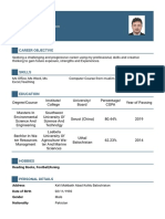 Shabir Resume Format4 PDF