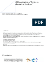 Graphical Oraganization of Ayalysis