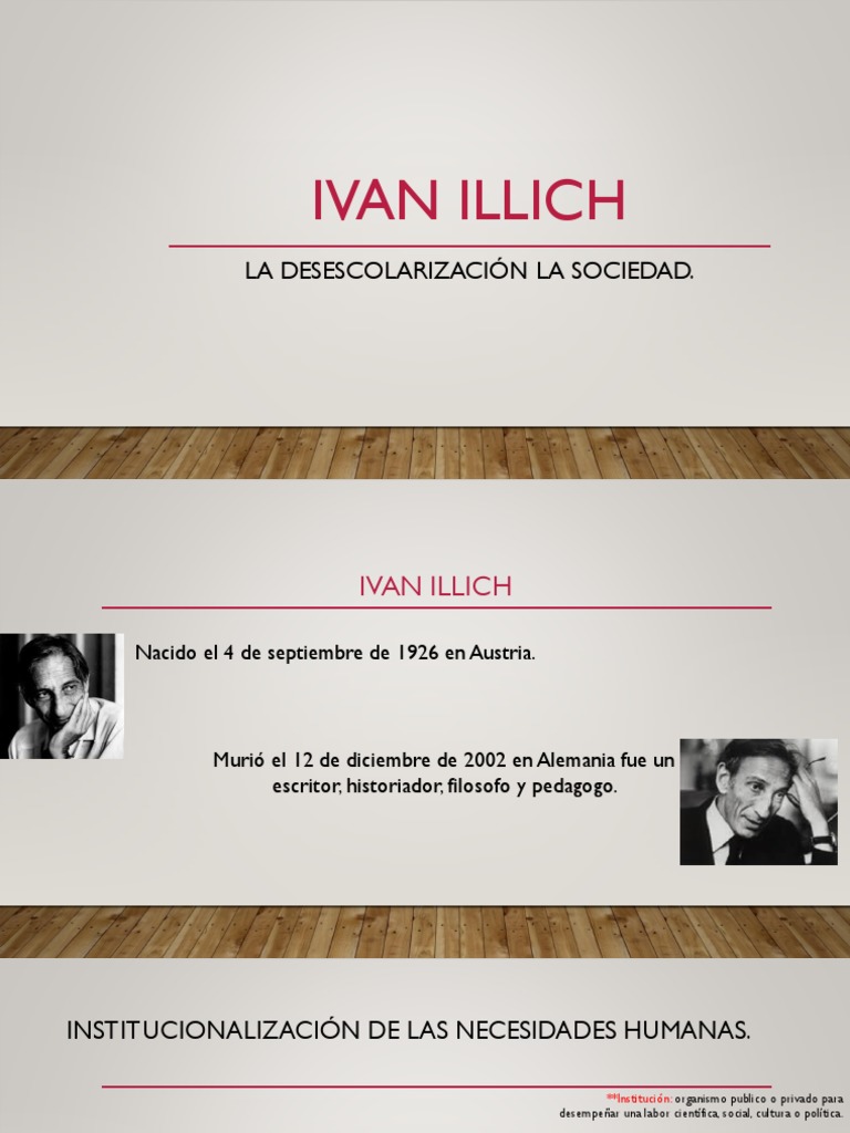 La Sociedad Desescolarizada Ivan Illich PDF