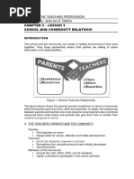 Chapter 2 - Lesson 3 School and Community Relations: CTP 106: The Teaching Profession Submitted By: Janis Ian S. Delfino