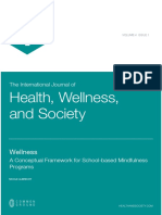 Health, Wellness and Society