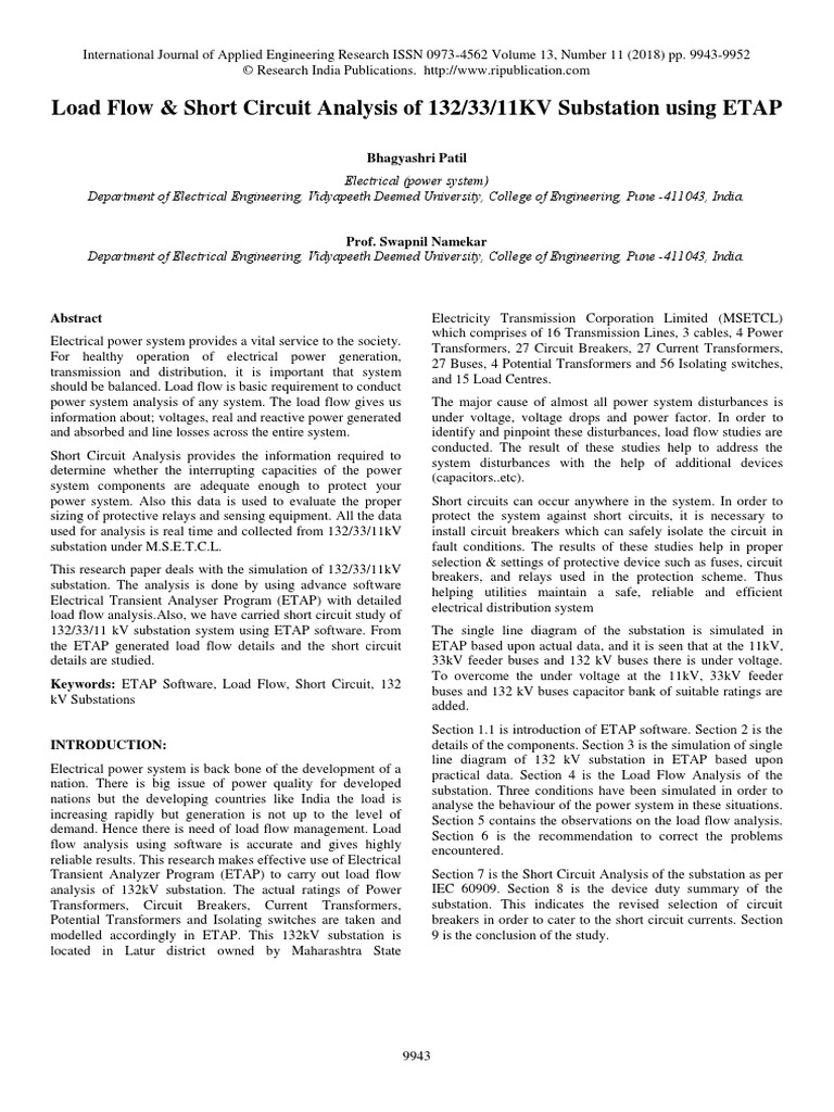Etap New Fi PDF | PDF | Electric Power System | Electrical Substation