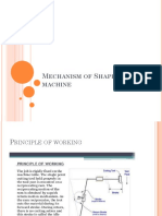 Mechanism of Shaping Machine