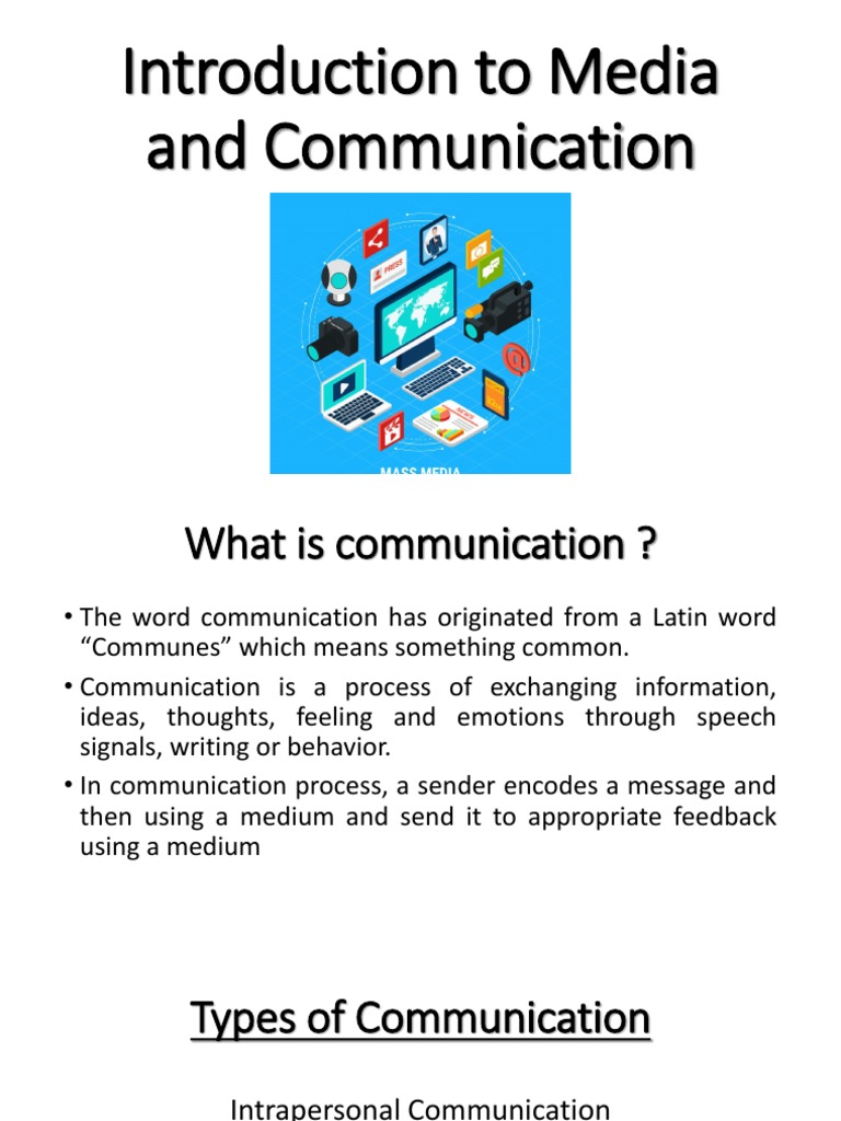Types of Communication | PDF | Mass Media | Communication