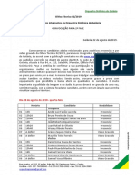 Convocac3a7c3a3o 2c2aa Fase Oitiva Tc3a9cnica 02 2019 PDF
