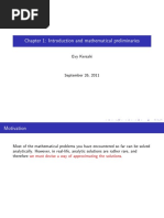 Chapter 1: Introduction and Mathematical Preliminaries: Evy Kersal e