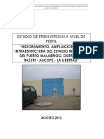 Mejoramiento Ampliación de La Infraestructura Del Estadio Municipal Del Puerto Malabrigo - Rázuri Ascope - La Libertad