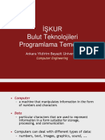 İşkur Bulut Teknolojileri Programlama Temelleri: Ankara Yildirim Beyazit University