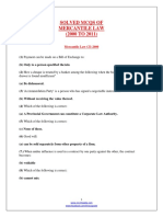 Solved Mcqs of Mercantile Law (2000 TO 2011)