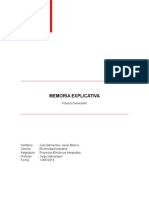 Memoria Explicativa Proyecto Servicentro