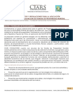 Procedimiento, Requisitos y Regulaciones para La Solicitud