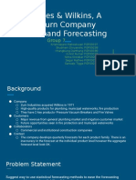 Sales & Wilkins, A Zurn Company Demand Forecasting: Group 7