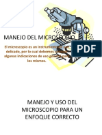 Manejo Del Microscopio