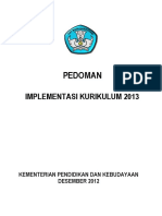 Pedoman Implementasi Kurikulum 2013 PDF
