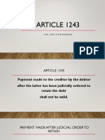 ARTICLE 1243: Civil Code of The Philippines