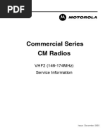 Commercial Series CM Radios: Vhf2 (146-174Mhz) Service Information