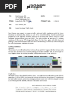 Broadway Traffic Analysis Memo