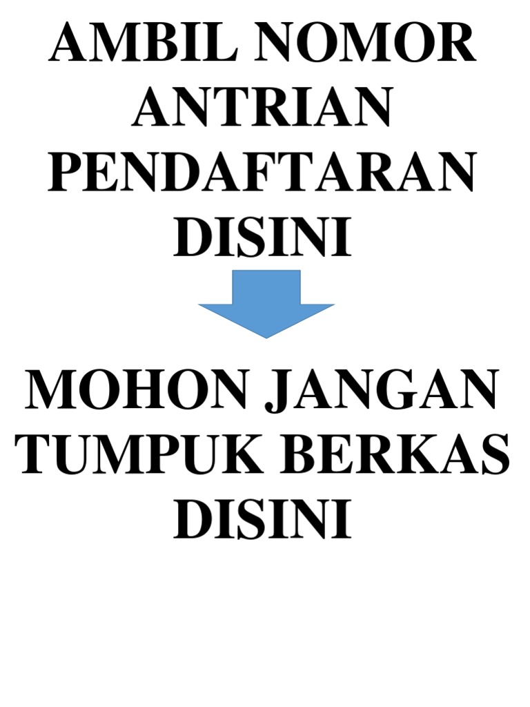 Ambil Nomor Antrian Pendaftaran