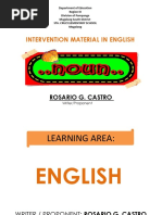 Intervention Material in English: Rosario G. Castro