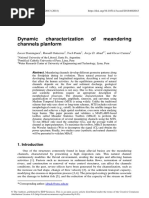 Dynamic Characterization of Meandering Channels Planform: River Flow 2018