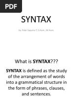 Syntax