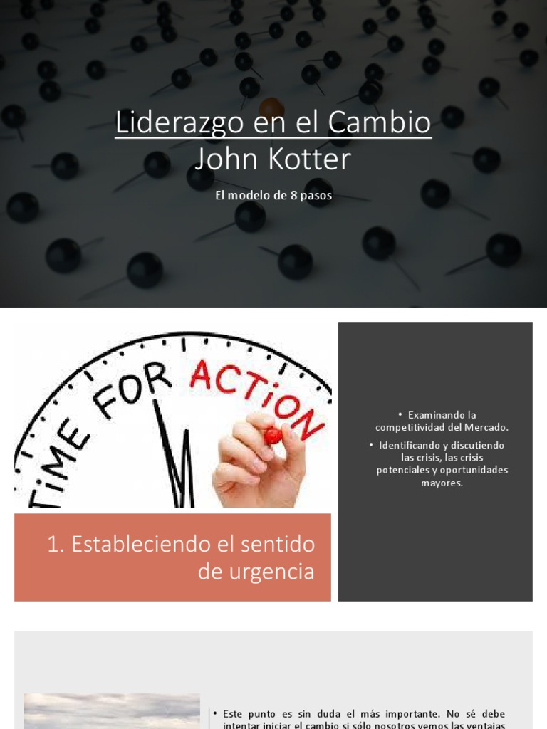 8 Pasos de Kotter para el Cambio Exitoso | PDF | Liderazgo | Gestión de ...