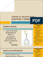 Theory of Architecture 1: Chapter 3: Form & Space