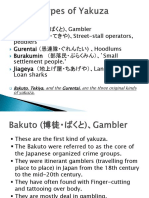 Types of Early Yakuza Groups - Bakuto, Tekiya, Gurentai