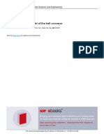 The Mathematical Model of The Belt Conveyor PDF