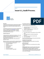 IFS Food, Issue 6.1, Audit Process.: Client Information Note