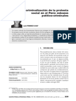 La - Criminalizacion - de - La - Protesta - Social en El Peru PDF