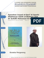 Syarahan Irsyad Al-Qari' Bi Syarhi Mukhtasar Sahih Al-Bukhari Oleh DR Zulkifli Mohamad Al-Bakri