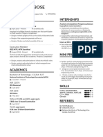 CV - Shaswata Bose - 2 PDF