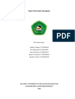 Paper Derivation Morpheme: by Fourth Group