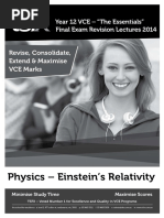 Vce Ess 2014 Notes STUDENT Yr12 Physics DS Einstein FINAL