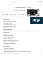 Keto Chocolate Flaxseed Flour Cake - Fittoserve Group PDF