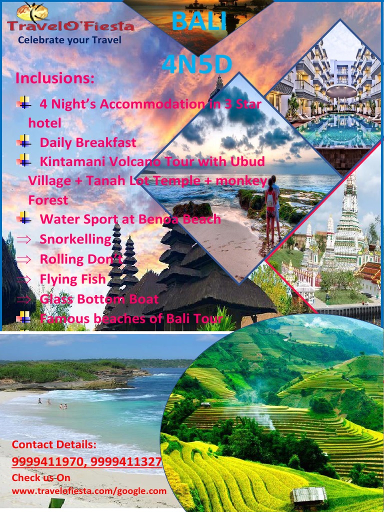 Inclusions:: Celebrate Your Travel | PDF