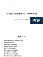 Access Modifiers