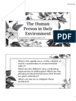 Approaches to Environmental Ethics