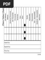 Place Value Chart Freebie