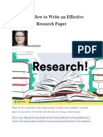 This Is How To Write An Effective Research Paper